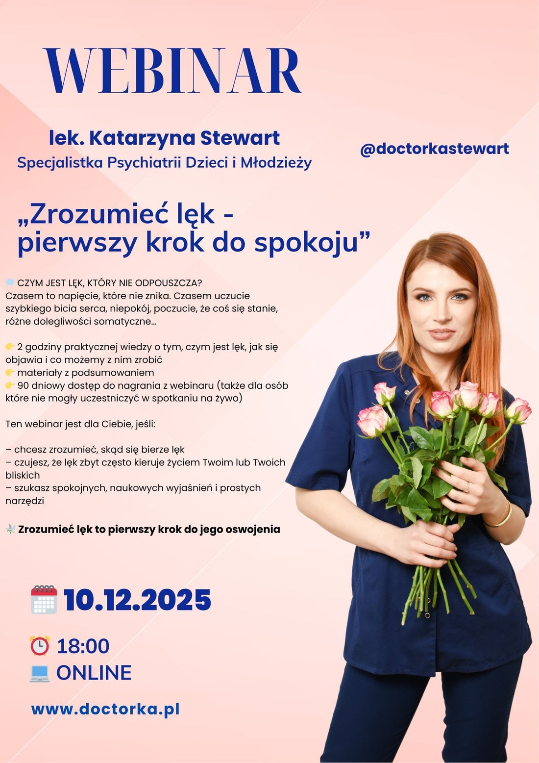 Webinar - &quot;Zrozumieć lęk - pierwszy krok do spokoju&quot;